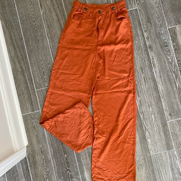 Waisted Orange Pants | Poshmark